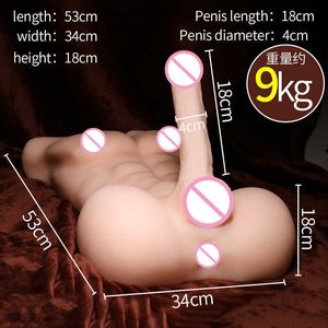 Muñecas Juguetes Masajeador Sexual Masturbador para Hombres Mujeres Chupando Automáticamente Vaginal Consoladores Grandes Masculinos Muñecas Medio Cuerpo Gay Anal Lesbianas Masturbación Vaginal
