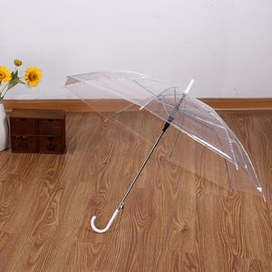 Şemsiye Yaratıcı Küçük Taze Uzun Taşınmış Şeffaf Şemsiye Renkli Düz Bar