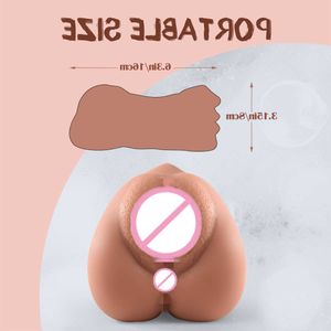 Giocattoli Bambola del sesso Massaggiatore Masturbatore per uomo Donna Succhiamento automatico vaginale Vagina realistica Figa tascabile in silicone Portatile Sextoy Orale Prodotto per adulti