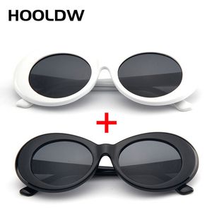 2pcs/partia goggle kurt cobain okulary przeciwsłoneczne mężczyźni kobiety vintage owalne okrągłe okulary mody damskie uv400 okulary gafas de sol