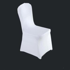 Colour white cheap chair cover spandex lycra elastic chair cover strong pockets for wedding decoration el banquet whole274k