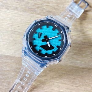 Full-featured Wrist Watches GA LED Dual Display Men Women Girl Casual Sports Royal Oak Electronic Analog Digital Ladies Waterproof Clock 03