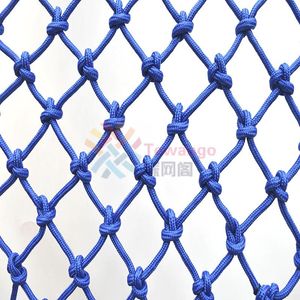 Rete di dimensioni personalizzate 8x8 cm foro corda di nylon rete di sicurezza durevole rete da arrampicata per bambini balcone scala barriera recinzione decorazione rete sospesa