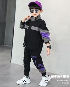 23ss New Arrivals Summer Boys Clothing Sets High Quality jacket+pants Two Pieces fashion printed for big Kids Boys girls Suit 5-14 Years Old loose pluz size
