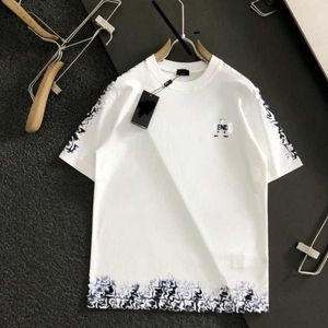 sommar kortärmad t -skjorta herr polo skjorta ff jacquard designer t skjortor bomulls tröja män kvinnor rund nacke pullover tee