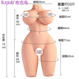 Brinquedos sexo boneca massageador masturbador para homens mulheres vaginais automático sucção 32kg meio corpo vida modelo masculino inflável silicone adulto produtos brinquedos