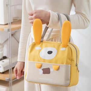 Storage Bags Adorable Lunch Bag Portable Large Capacity Convenient Oxford Cloth Cartoon Shape Thermal Insulated Office Supply