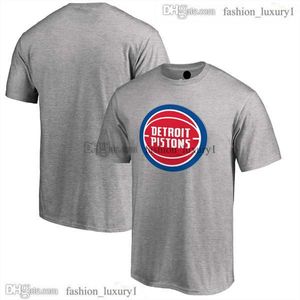 Mens Detroit''Pistons''Basketball Jersey T-shirt Tryckt Fashion Man T-shirt Toppkvalitet Bomull Fashion Casual Tees Kort ärmkläder