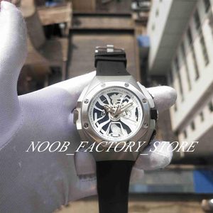 New Po big size Quartz Movement Chronograph Work men White Dial Leather Strap Watch Luminous Wristwatches Diving men's Wat215i