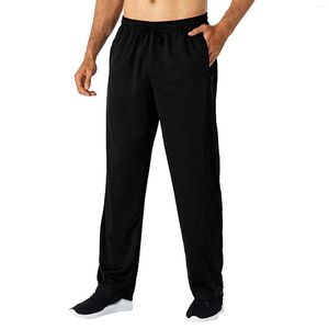 Calças masculinas ao ar livre para homens de secagem rápida, corrida reta, caminhadas, elásticas, leves, yoga, fitness, exercícios, joggers