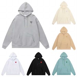 ami hoodie ami marka tasarımcıları erkek ve dişi kapüşonlu yüksek kaliteli kazak işlemeli kırmızı aşk kış yuvarlak boyun jumper çift sweatshirts amis paris hoodies