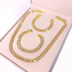 Ins Hot Sale Conjunto de Jóias Hip Hop Excelente Qualidade Colar Corrente Cubana Conjunto Tornozelo Bracelete Feminino