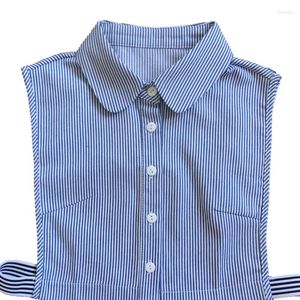 Bow Ties YSMILE Y Striped Shirt Fake Collar Detachable Sweater Collars For Man And Women Clothes Accessories