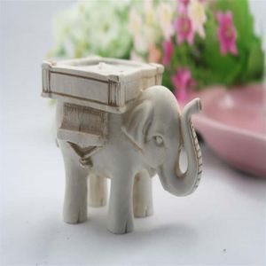 Lucky Elephant Candle Holders Wedding Favors Antique Tea Light Candlestick Party Favor Gift Home Decoration New248V