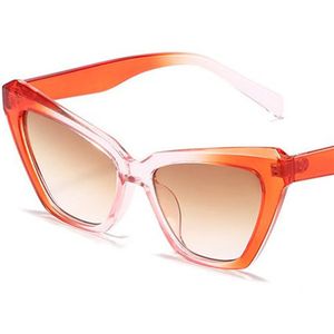 Candy Color Sunglasses Unisex Cat Eye Sun Glasses Anti-UV Spectacles Oversize Frame Eyeglasses Gradient Ornamental