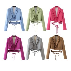 Damenanzüge, Blazer, Damenschneiderei, kurze Blazer, Damenbekleidung, Jacken, Streetwear, Designer, luxuriös, elegant, Mantel, Jacken, Frau in Oberbekleidung 230721