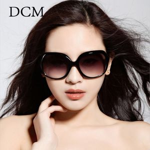 DCM Fashion Women Solglasögon Klassiska varumärkesdesigner Shades Oversize Oval Shape Sun Glasses Women UV400