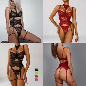 Nxy body shaper sexig underkläder set transparent bh spets kostym sexig strumpor bälte strumpor kvinna erotisk intim se genom bh set 230717