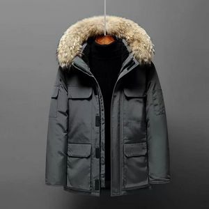 24 SS Herrstylist Parka Winter Fashion Men Women Over Jacket Down Womens Ytterkläder Kausal Hip Hop Streetwear Canadian Parkas