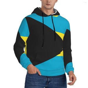 Moletons Masculinos Sudaderas Tendências Masculinos Moletom Com Capuz Casual Streetwear Hip Hop Moletom Outono Harajuku Bandeira das Bahamas