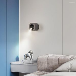 Vägglampa 3W LED Bedside Reading Fixture Foldbar Sconce Light Hidden Switch Surface Bedroom El Living Room