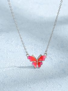 2023 Hot selling S925 sterling silver new butterfly necklace in Europe and America, women's high-end design sense necklace