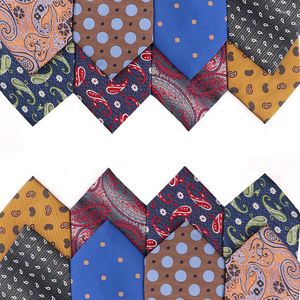 Bow Ties Men Golden Yellow Neck For Business Silk Necktie Paisley Cravate Luxury Wedding Tie Accessories Man Neckties