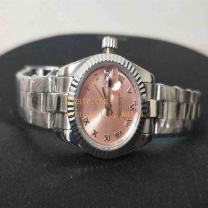 Ladies Fashion Watches 26 мм Datejust 279160 Pink Dial Asia 2813 Движение Автоматические женские часы -бризовые часы311d