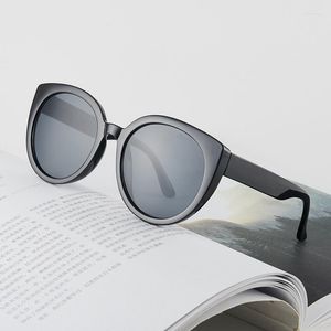 Солнцезащитные очки маленькая рама круговая форма женские бренды дизайнер модные солнце