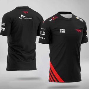 Męskie koszulki LCK 2020 LOL Spring Sezon SKT T1 Pro Player Team Jersey T Shirt Mundur Shirts Faker SKTT1 T-shirt SKT1 CANNA