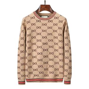 Swater bluza z kapturem męski projektant Allover List Quality Technlety Swetery Wydrukowano Otton Knit Crewneck Mężczyźni Kobiety List Paris Sportsła Więcej stylów Wybierz D21