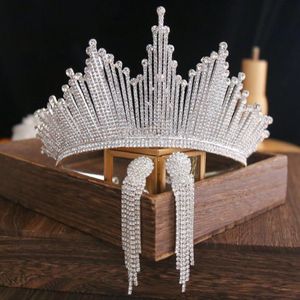 Bling Bling Set Kronen Ohrringe Brautschmuck Zubehör Hochzeit Tiaras Strass Kristall Kopfschmuck Haar Hochzeit Crowns280D