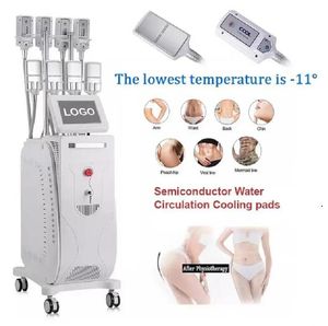 Professional 8 Cryo Slimming Plates Cool Body Sculpting Fat Freeze Cryolipolysis EMS Cellulite Reduction Radiofrekvens Fat Minska huden Dra åt skönhetsmaskinen