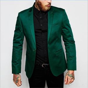 Custom Made Green Jacket Mens Suits for Wedding Peaked Lapel One Button Wedding Tuxedos Only Jacket282a