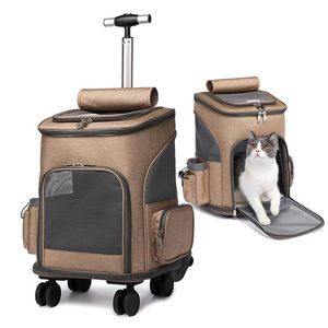 Dog Car Seat Covers Pet Travel Trolley Bag Draw Bar Stroller Carrier Cat Backpack Cage Adjustable Detachable Expandable Carrying174L