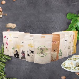 Geschenkpapier 100 Stück Backbeutel Lebensmittelverpackung selbstdichtende Kekse Snack Trockenfrüchte Nougat Schneeflocke Knusprig Camptot versiegelt