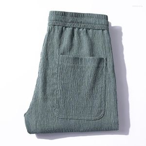 Shorts Masculino HCXY Calças Casuais Homens Casa Calças Altura do Tornozelo Masculino Verão Harém Homem Cintura Elástica Algodão Tecido Strech