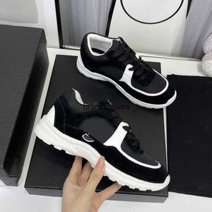 Chanellies Designer Channel Fashion Running Shoes Sneakers Top-kvalitet Kvinnor Luxury Lace-Up Sports Shoe Casual Trainers Classic Sneaker Woman BFDVC BE1R