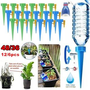 Sprayers 4836126pcs Auto Drip Irrigation Watering System Dripper Spike Kits Garden Household Plant Flower Automatic Waterer Tools 230721