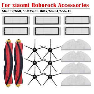 Alimentação para roborock s5 max s6 maxv acessórios escova principal esfregão hepa filtro substituição xiaomi robô s6 puro s50 peças de aspirador de pó