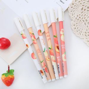 6pc süße Gel Stift Cartoon Zubehör Büro Schule liefert Unterschrift schwarze Tinte Kawaii koreanische Briefpapier