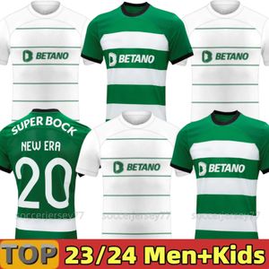 Sporting CP 23 24 Lisboa Soccer Jerseys Lisbon Special Coates Mathieu Jovane Sarabia Vietto 2023 2024 Sporting Clube de Men Kids Kit Maillot