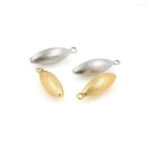 Charms Brass Gold Plated Oval Pendant Rugby Charm DIY Jewelry Bracelet Necklace Making Supplies 26.5x8MM