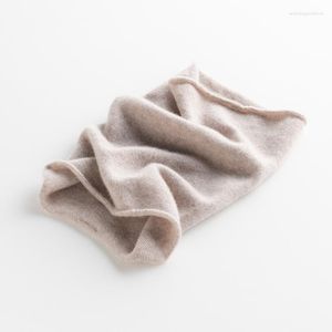 Scarves White Alley Women Cashmere Knit Ring Neck Warmer Solid Color Elastic Comfort False Collar Female Winter One Loop Scarf