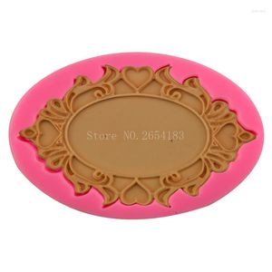 Baking Moulds Mirror & Flower Border Shape Silicone Fondant Soap 3D Cake Mold Cupcake Jelly Candy Chocolate Decoration Tool FQ3200