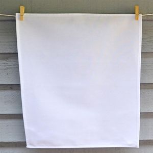 strofinaccio bianco semplice strofinaccio in tela di cotone bianco 50x70 CM asciugapiatti2581