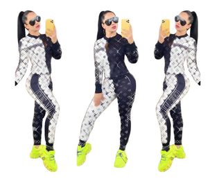 Nya kvinnors träningsdräkter för lyxkläder Brand Casual Sports Suit 2 Piece Set Designer Tracksuits