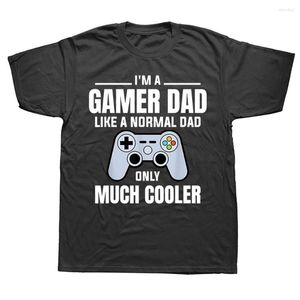 Мужские рубашки Mens Gamemer Dad как обычная видеоигра-футболка семейная уличная одежда я остановил свои топы хлопковые мужчины