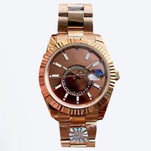 Męskie zegarek Sky Watches Dweller Navy Automatyczna maszyna 8215 Ruch Sapphire Kalendarz 41 mm zegarek ze stali nierdzewnej Montre de Luxe Dhgate klasyczne wodoodporne zegarek na rękę