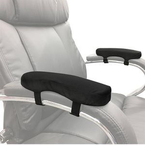 2st Stolle Armest Pads Chair täcker ultramjukt minneskum ELBOW Pillow Support Universal Fit for Home eller Office Chairs Elbows Re200e